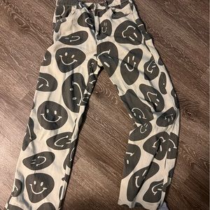 smiley face jeans